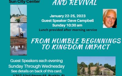 2023 Revival coming soon!! January 22-25, 2023